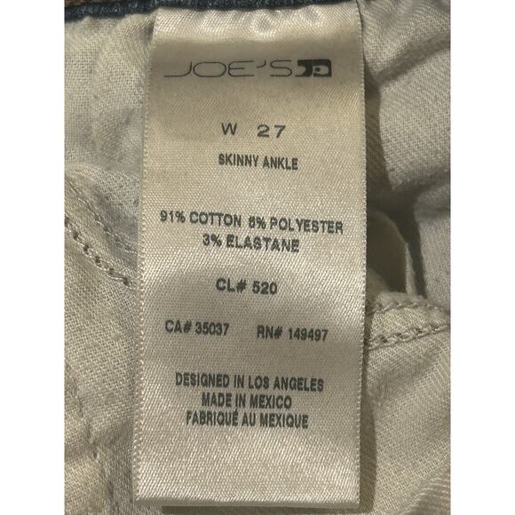 Joe's Skinny Ankle Denim Jeans size 27 - Picture 3 of 3